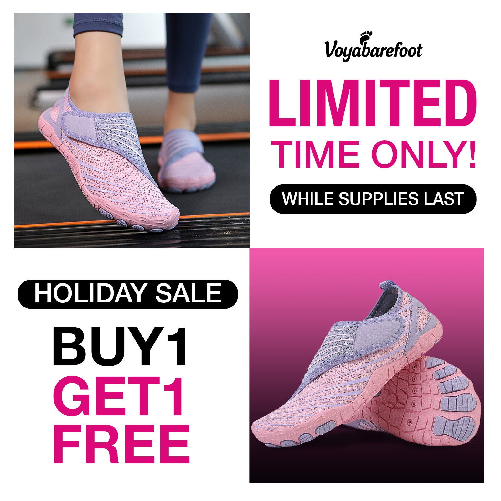 Voyabarefoot Facebook ad