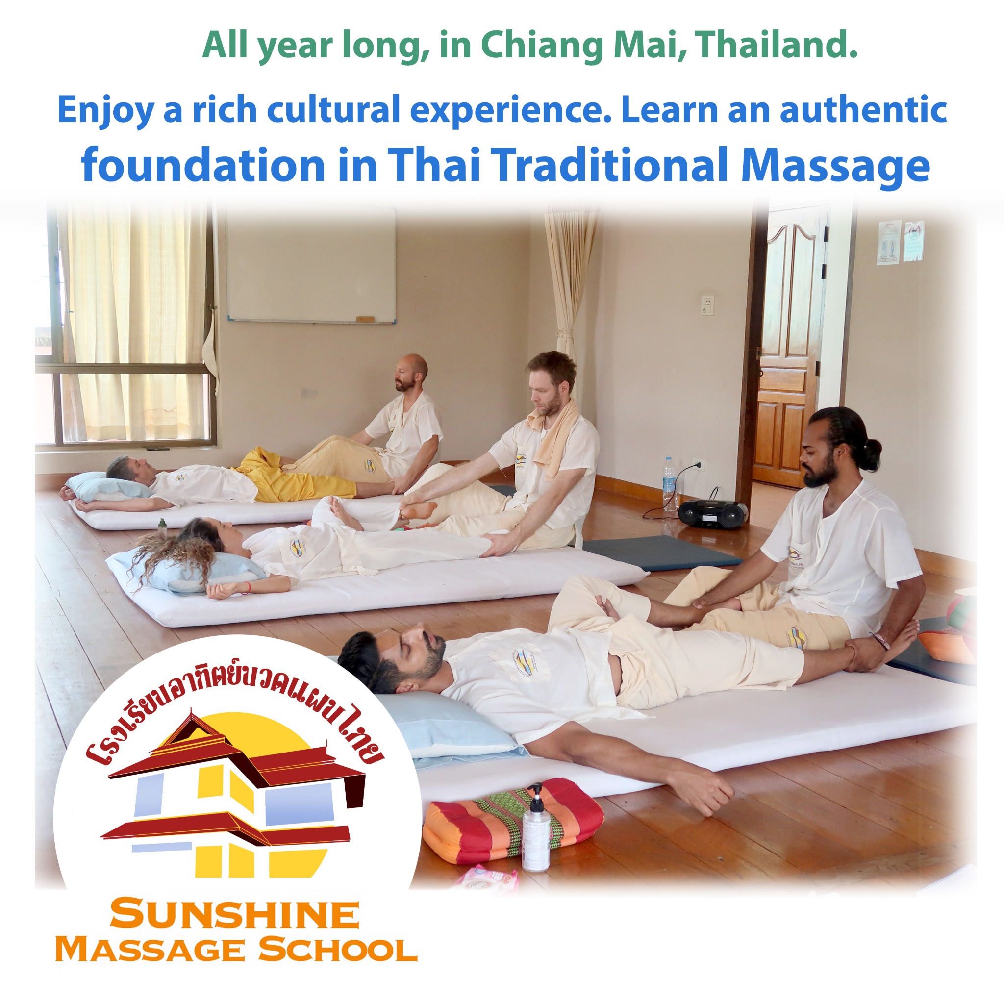 Sunshine Massage School Facebook ad