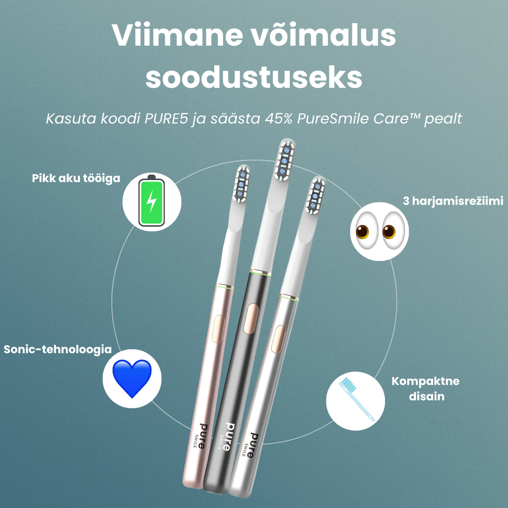 PureSmile Facebook ad: 30-päevane rahulolugarantii