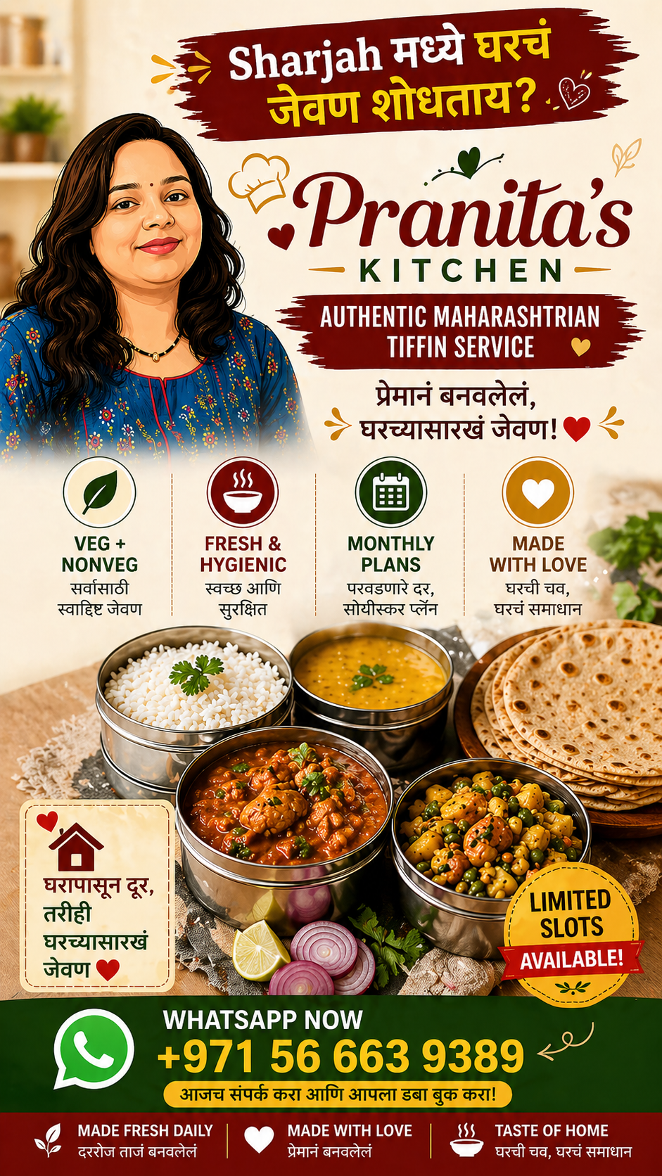 Pranita's Kitchen Facebook ad from May 6, 2026