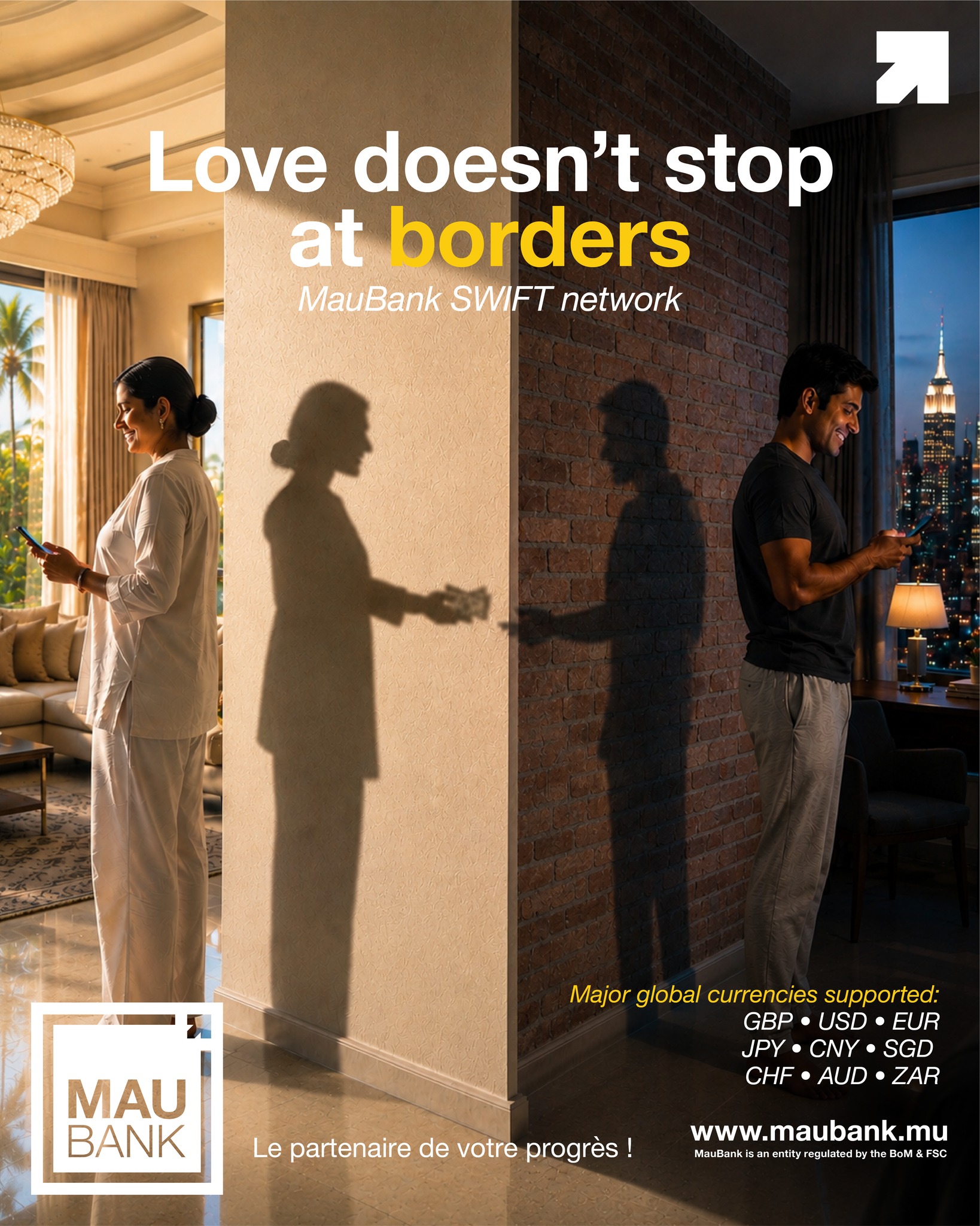 MauBank Facebook ad: Love doesn’t stop at borders, and neither should…