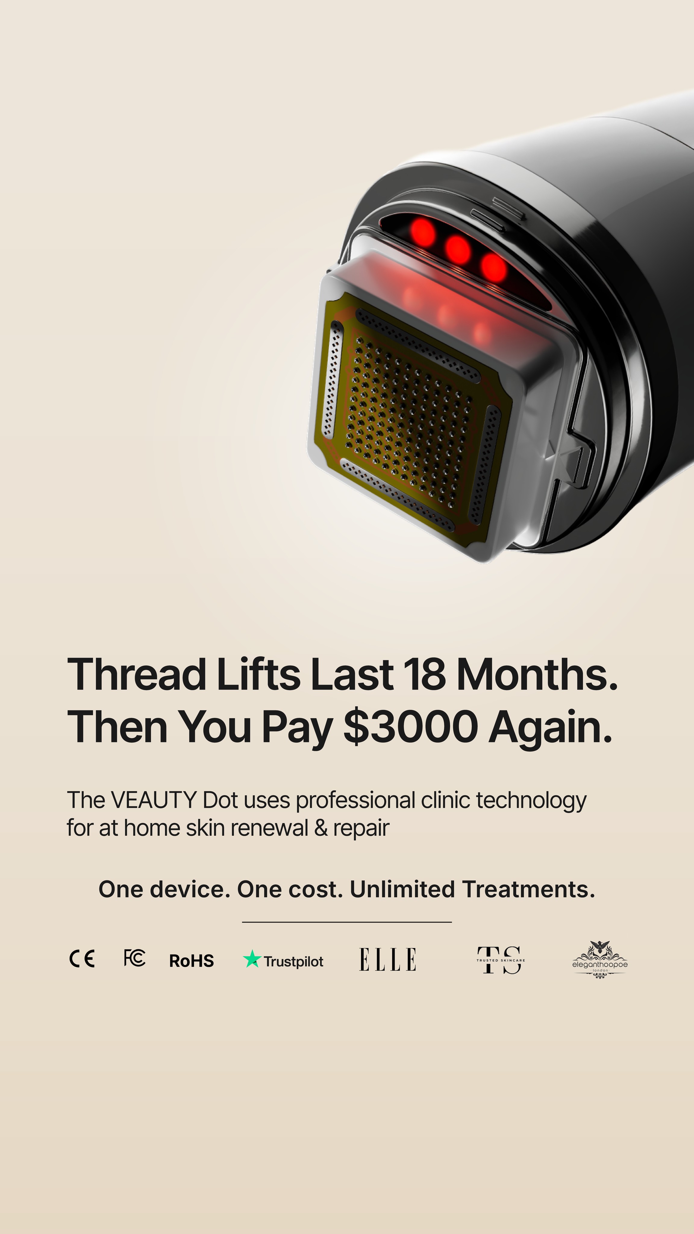 Veauty Facebook ad