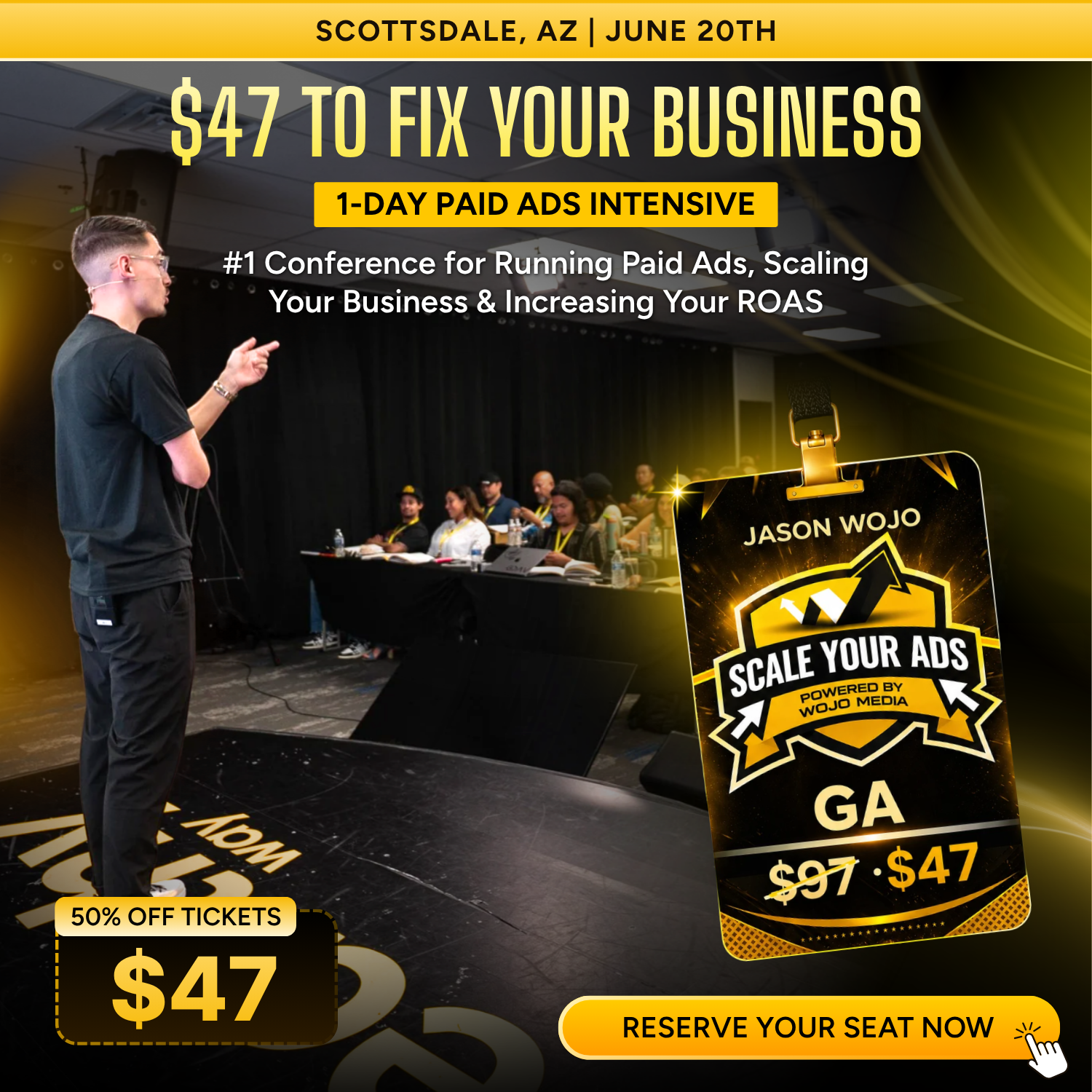 Jason Wojo Facebook ad