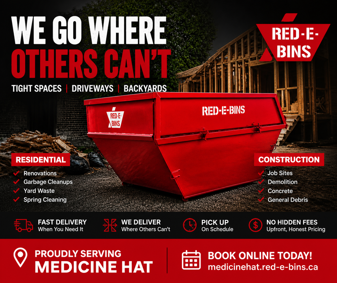 Red-E-Bins Medicine Hat Facebook ad