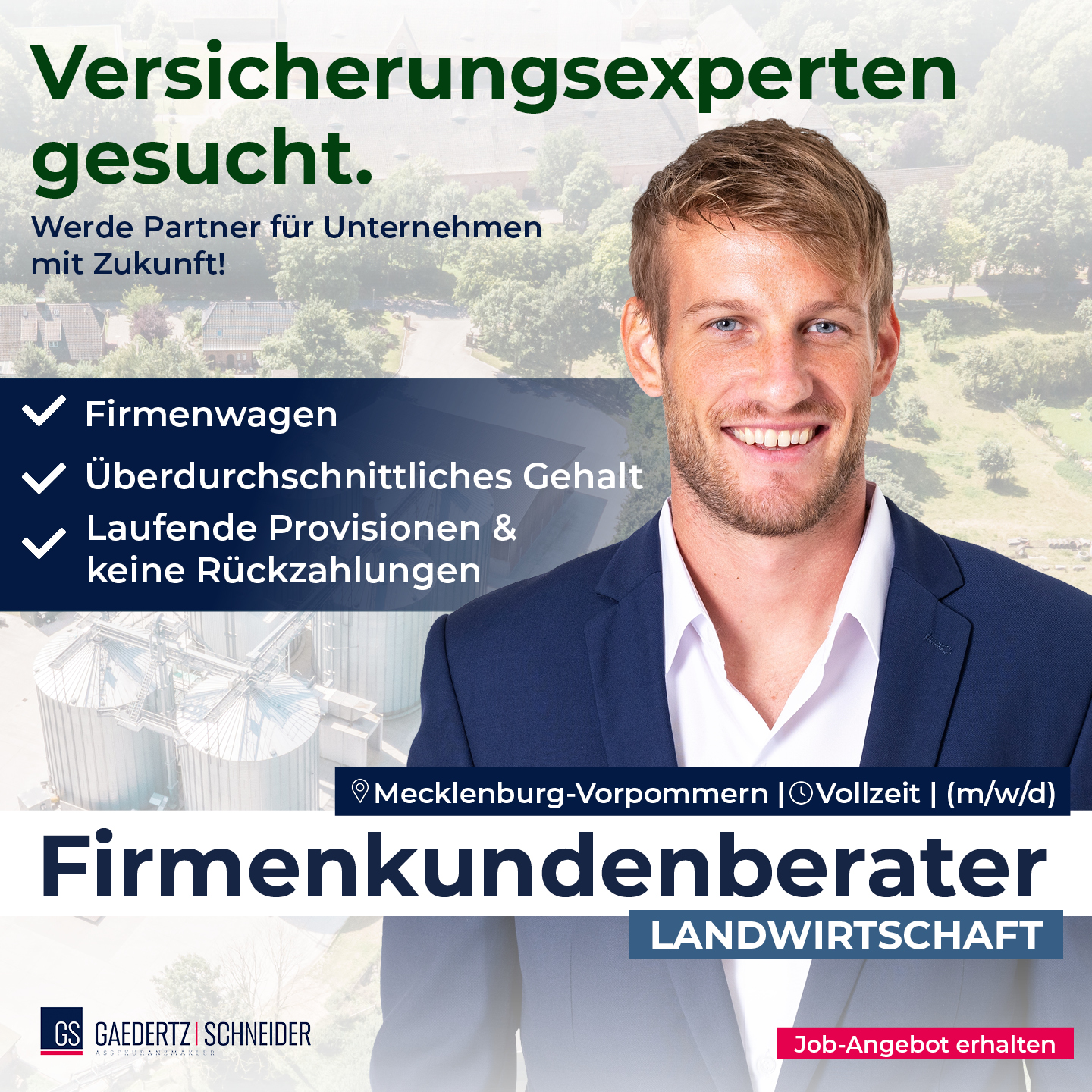 Gaedertz-Schneider GmbH Versicherungsmakler Facebook ad: Firmenwagen & maximale Freiheit
