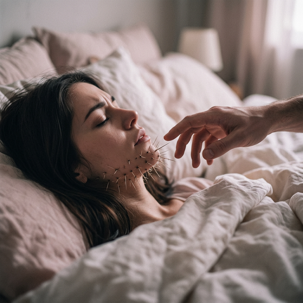 PCOS And Me Facebook ad: Plucked for 10 years. Made it worse every day