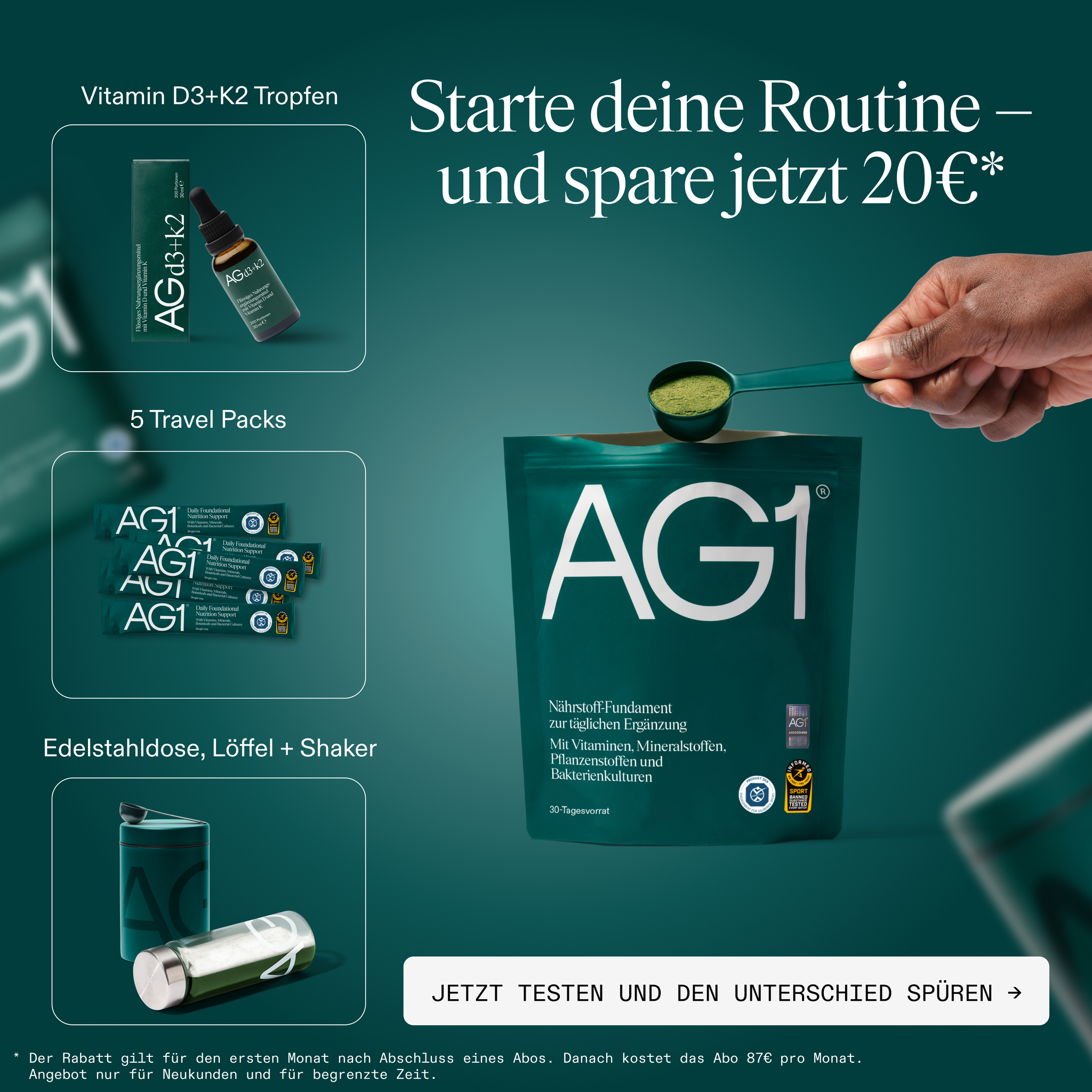 AG1 Deutschland Facebook ad
