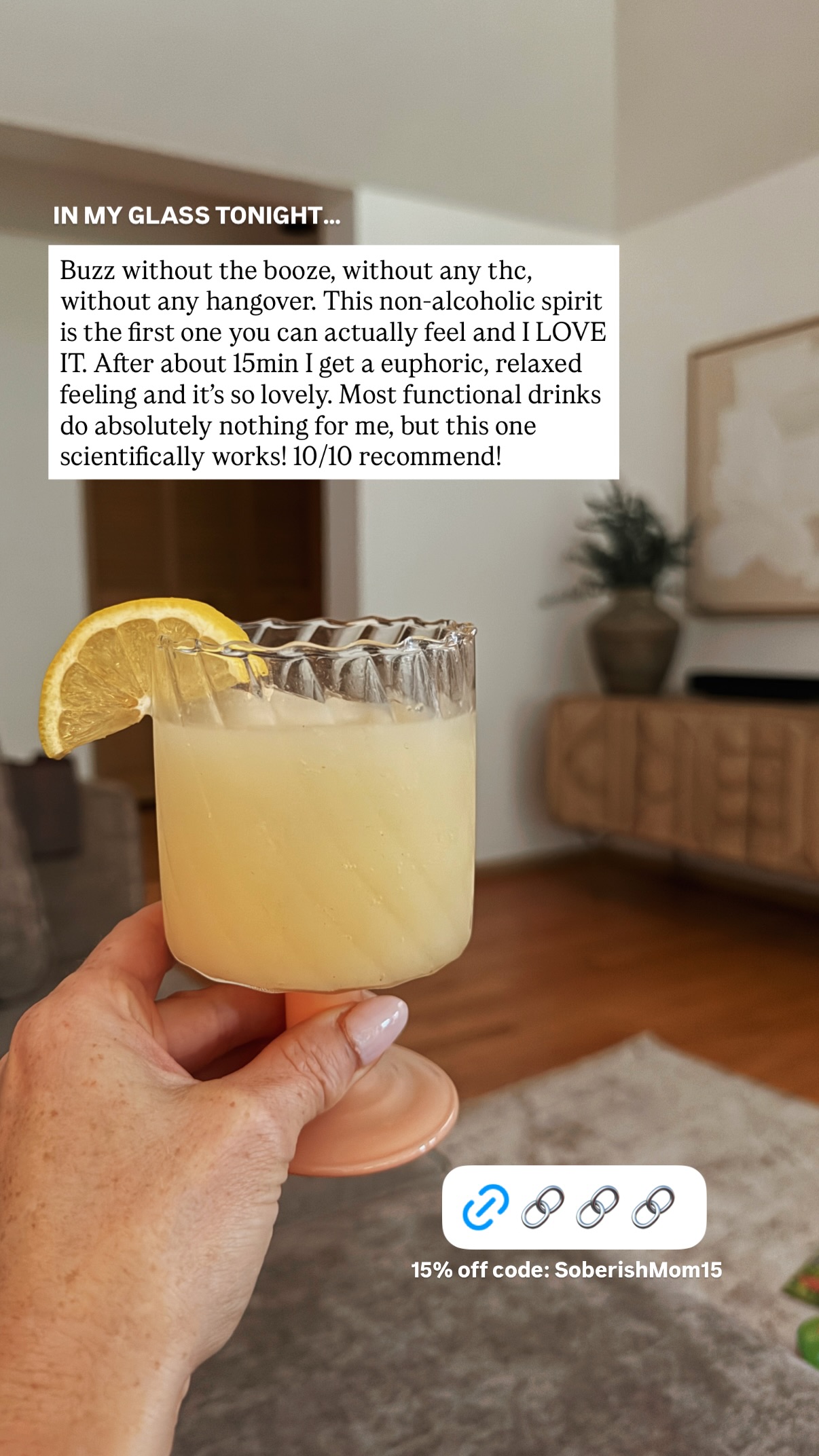 Soberish Mom Facebook ad: Kava Haven Non-Alcoholic Drink - Lemon & Ginger Flavor…