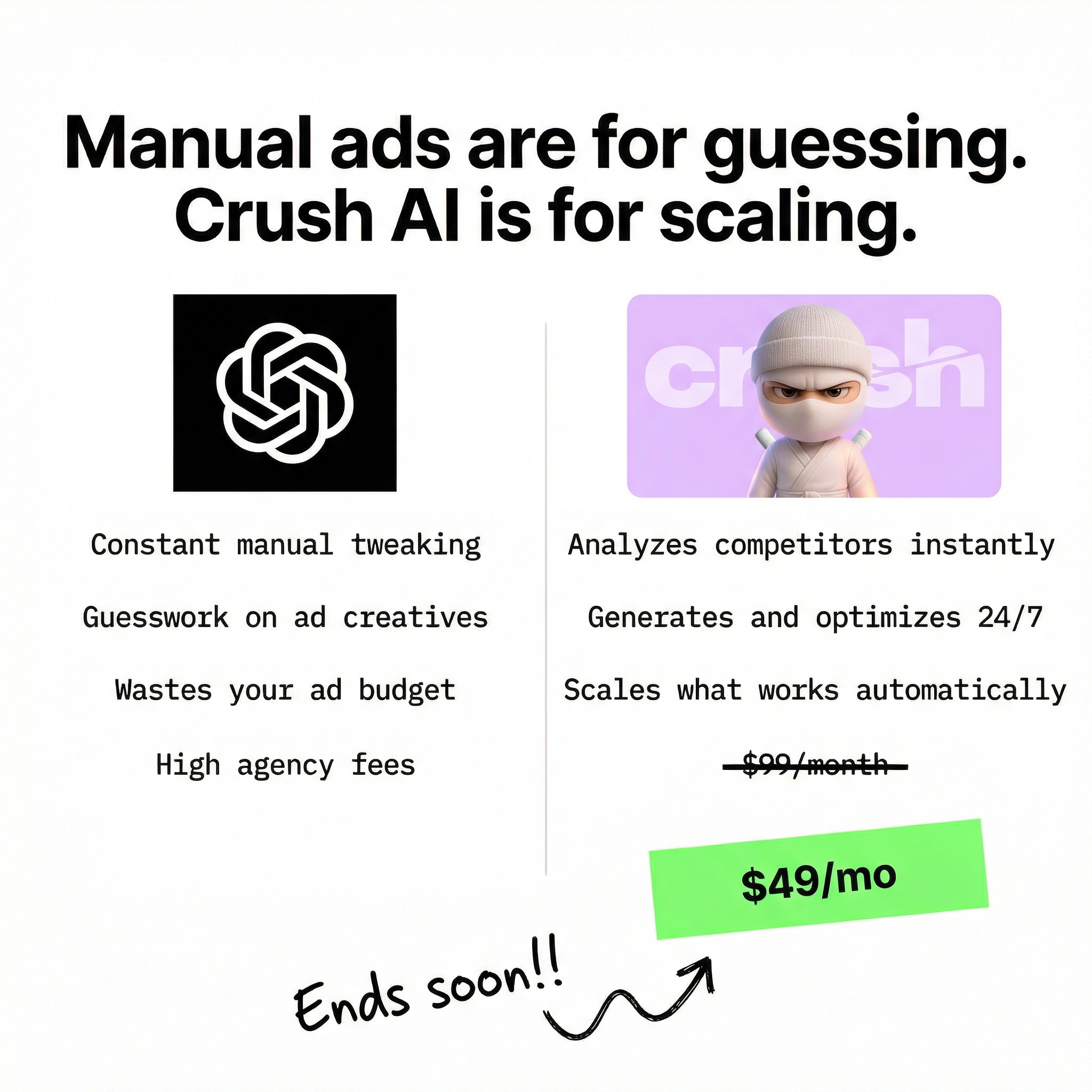 trycrush.ai Facebook ad