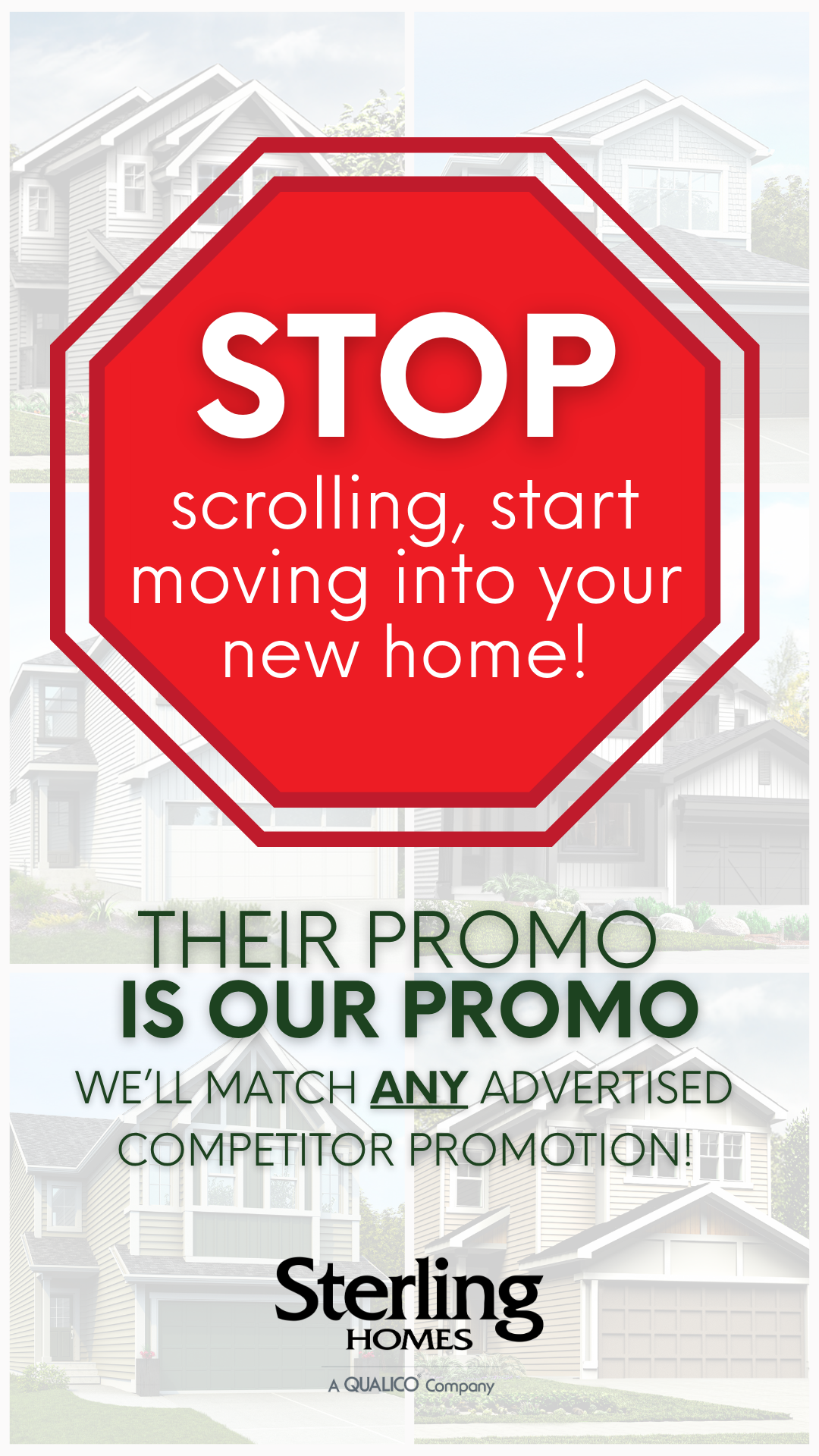 Sterling Homes Facebook ad from Oct 9, 2025