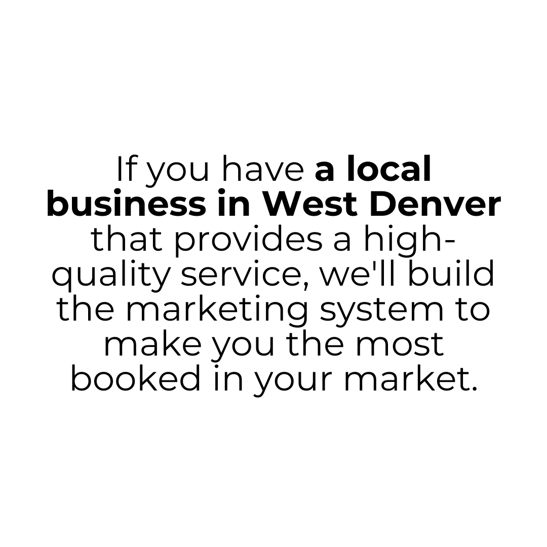 Local Legend Media Facebook ad: Done-for-you local marketing for West Denver businesses.