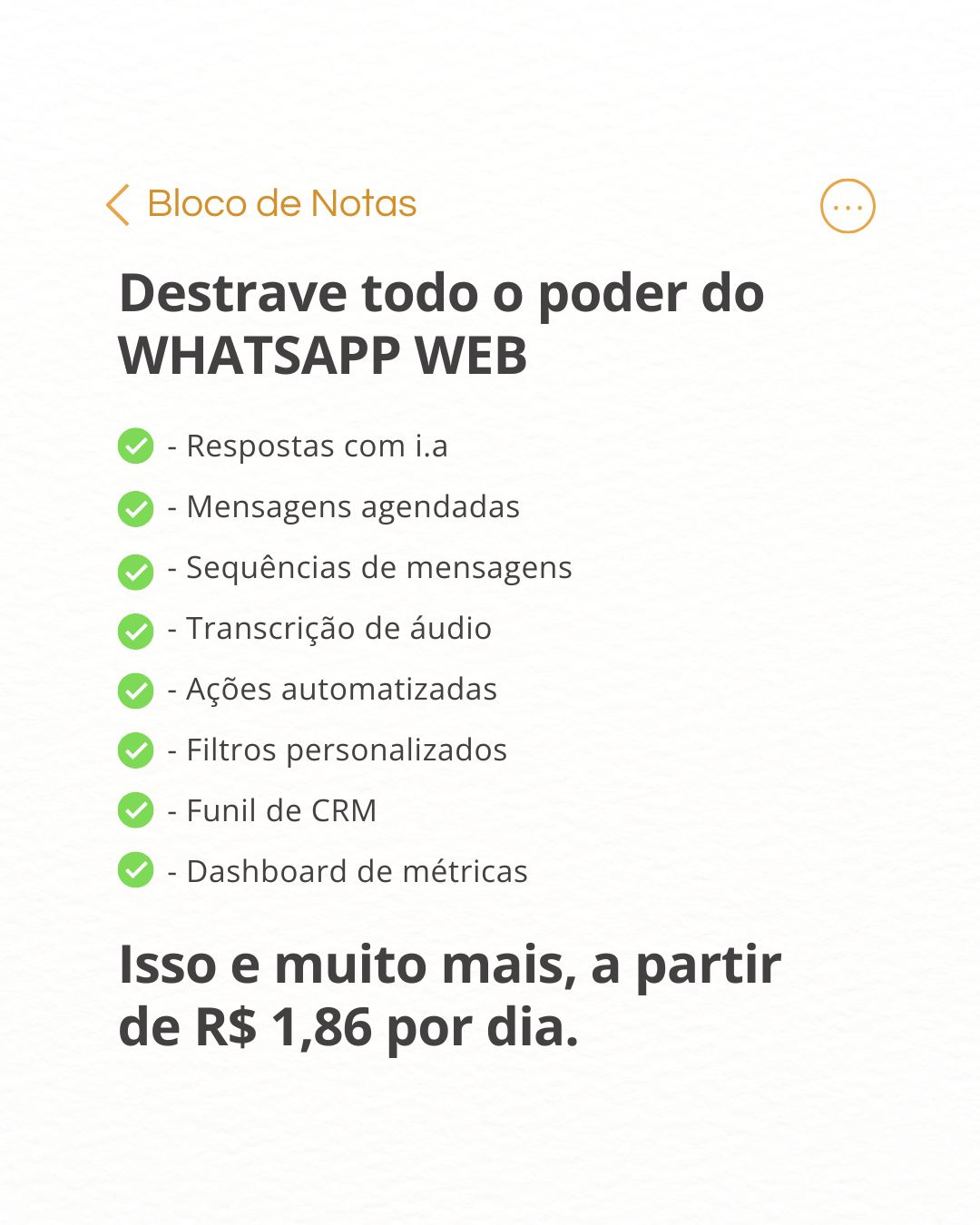 ChatCenter Brasil Facebook ad: Venda mais pelo WhatsApp