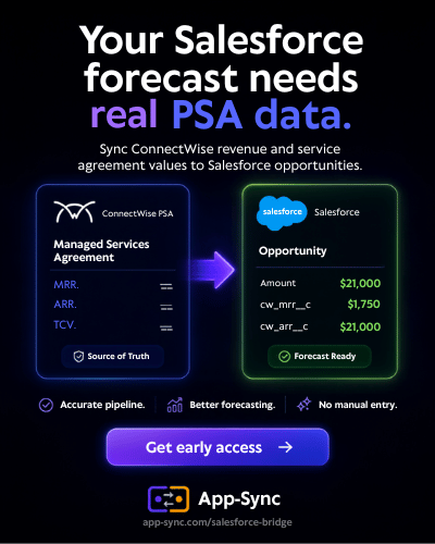 App-Sync Facebook ad: Give Salesforce the real PSA numbers