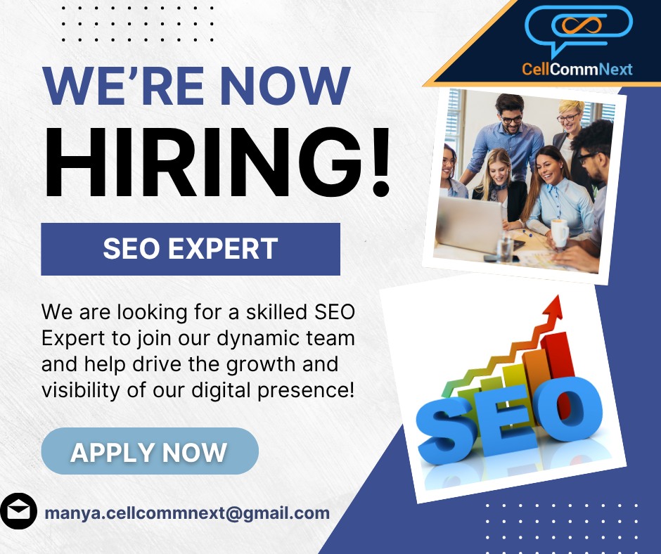 Cellcommnext Facebook ad: Immediate Hiring, SEO Expert