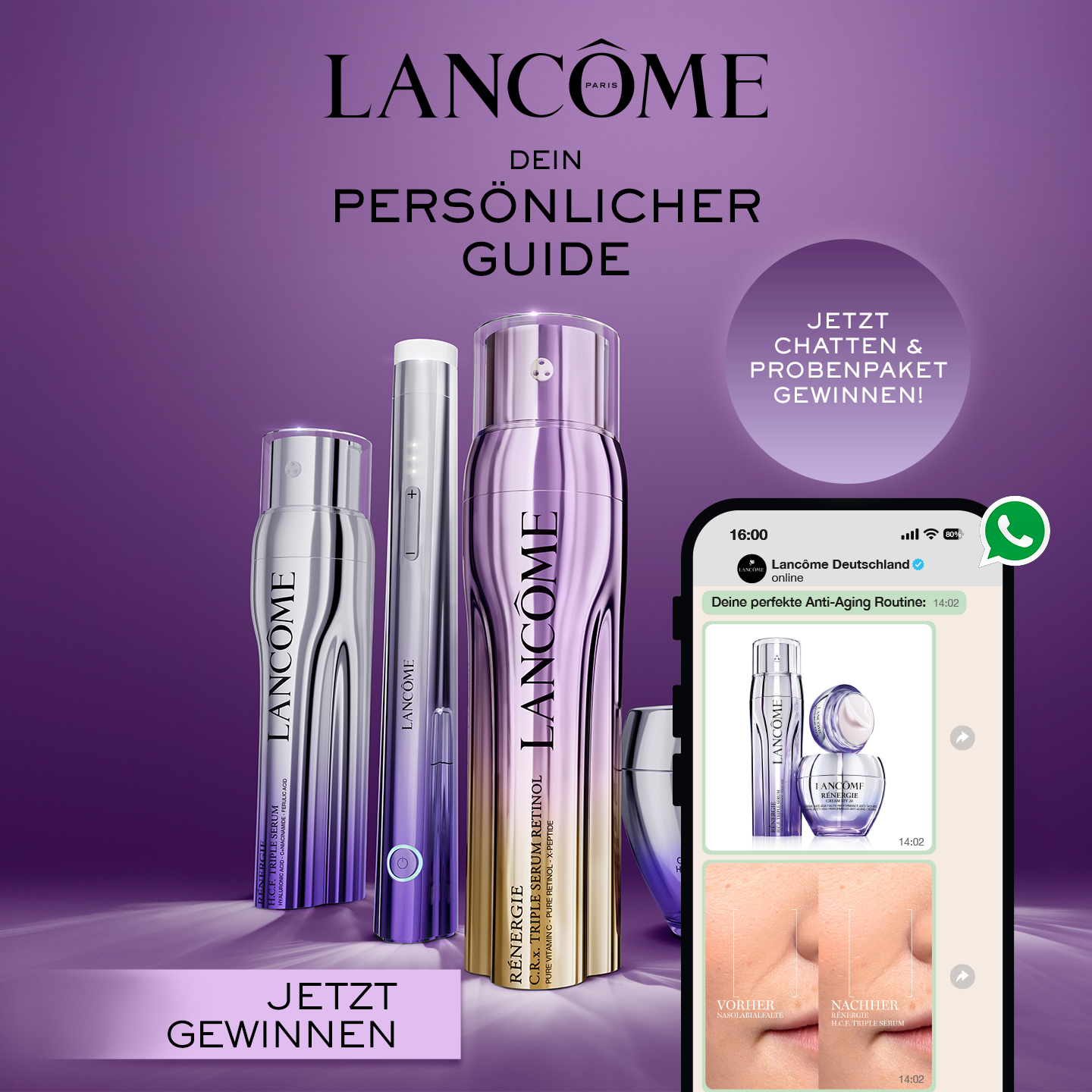 Lancôme Facebook ad from Aug 1, 2026