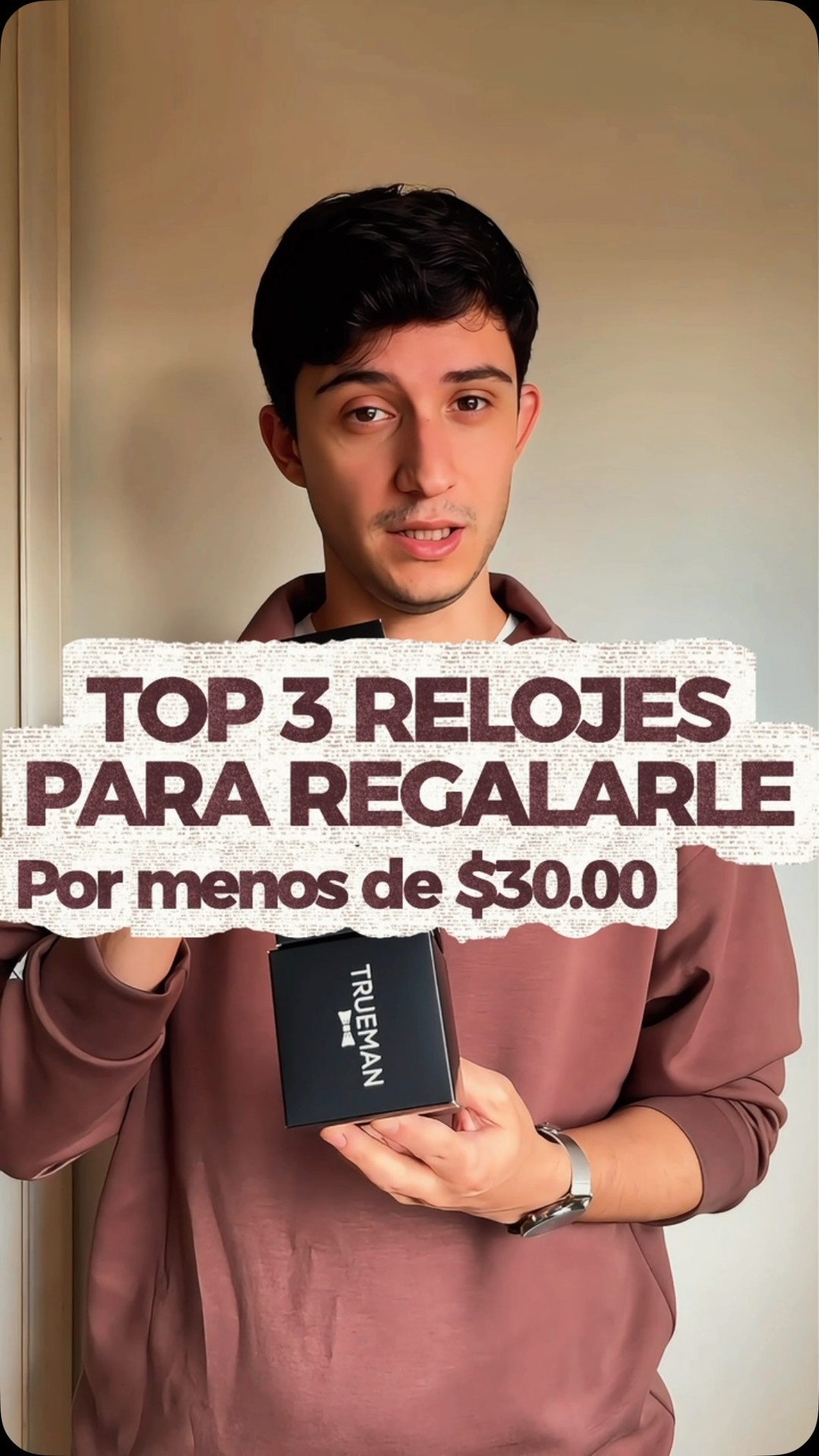 Trueman.tienda Facebook ad: No sabes que regalarle a un hombre?