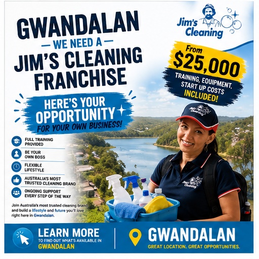 Jim's Cleaning Central Coast Facebook ad: Ever thought about running your own business?