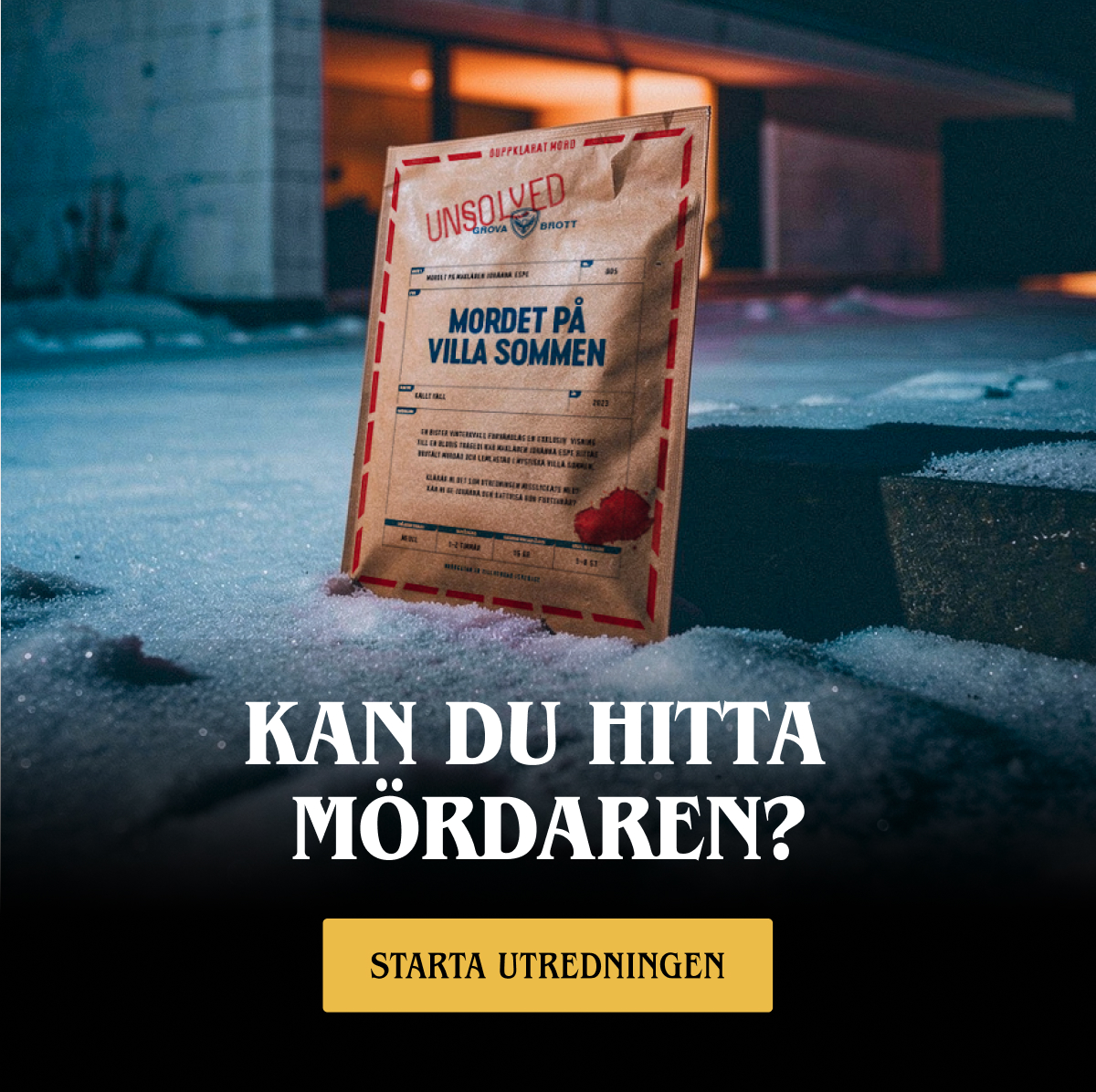ARKIV by Unsolved - Mordgåtor att lösa hemma Facebook ad: Mordgåta hemma ikväll?