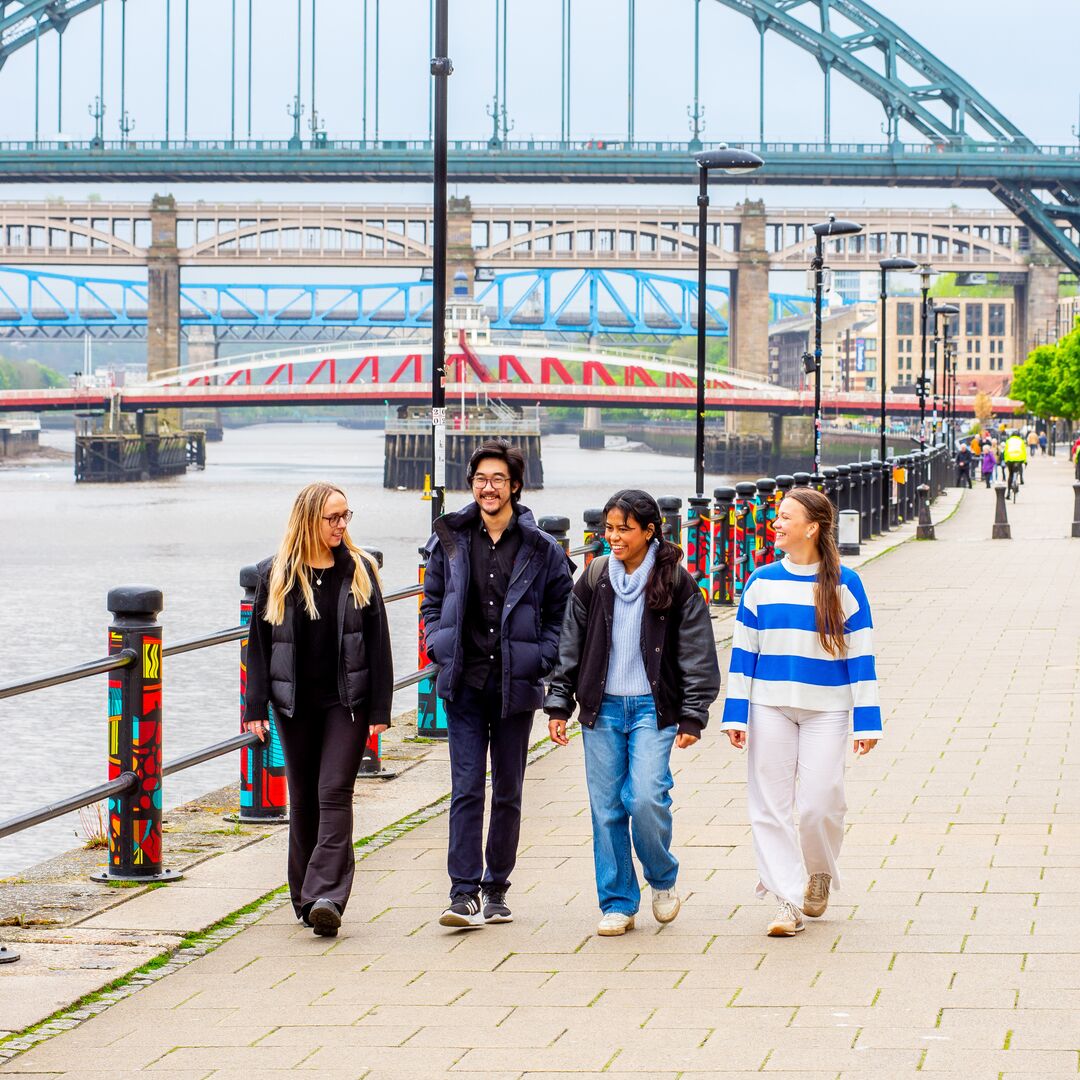 Newcastle University Facebook ad: Your future in finance starts here.