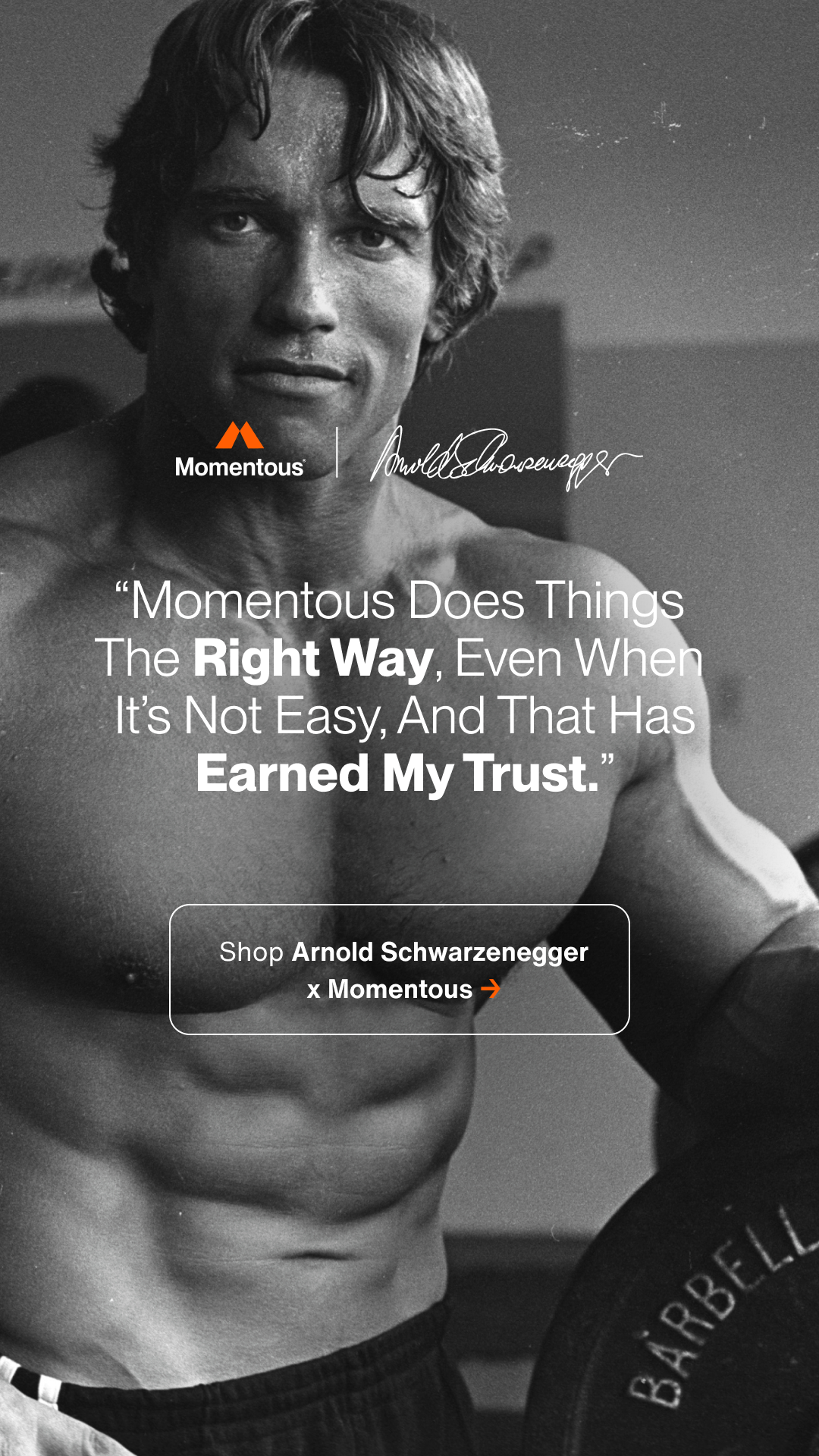 Momentous Facebook ad