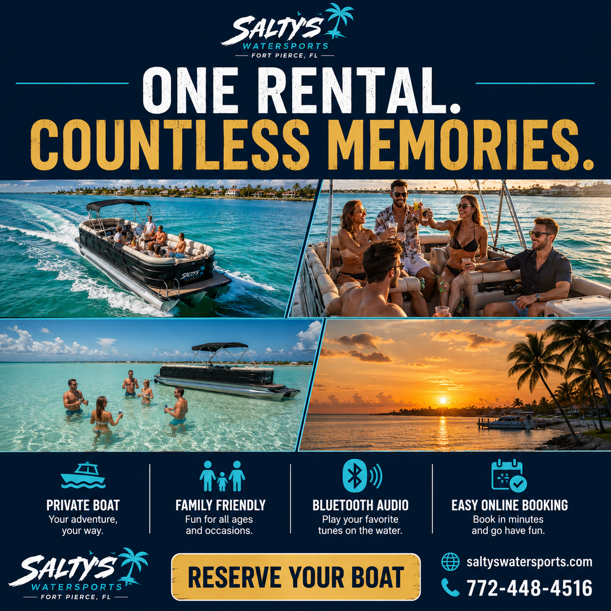 Salty’s Water Sports Boat & Jet Ski Rental Facebook ad