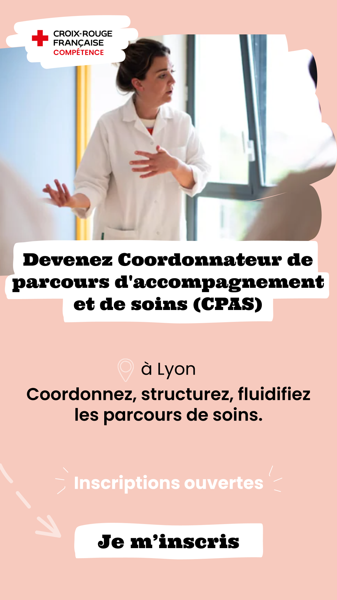 Croix-Rouge Compétence Facebook ad: Inscris-toi dès maintenant