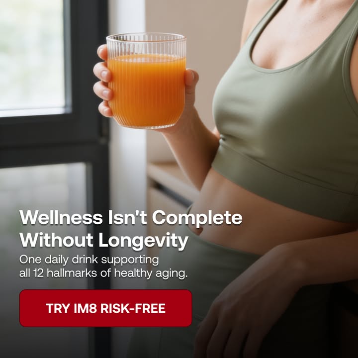 IM8 Global Facebook ad: Longevity Starts at the Cellular Level