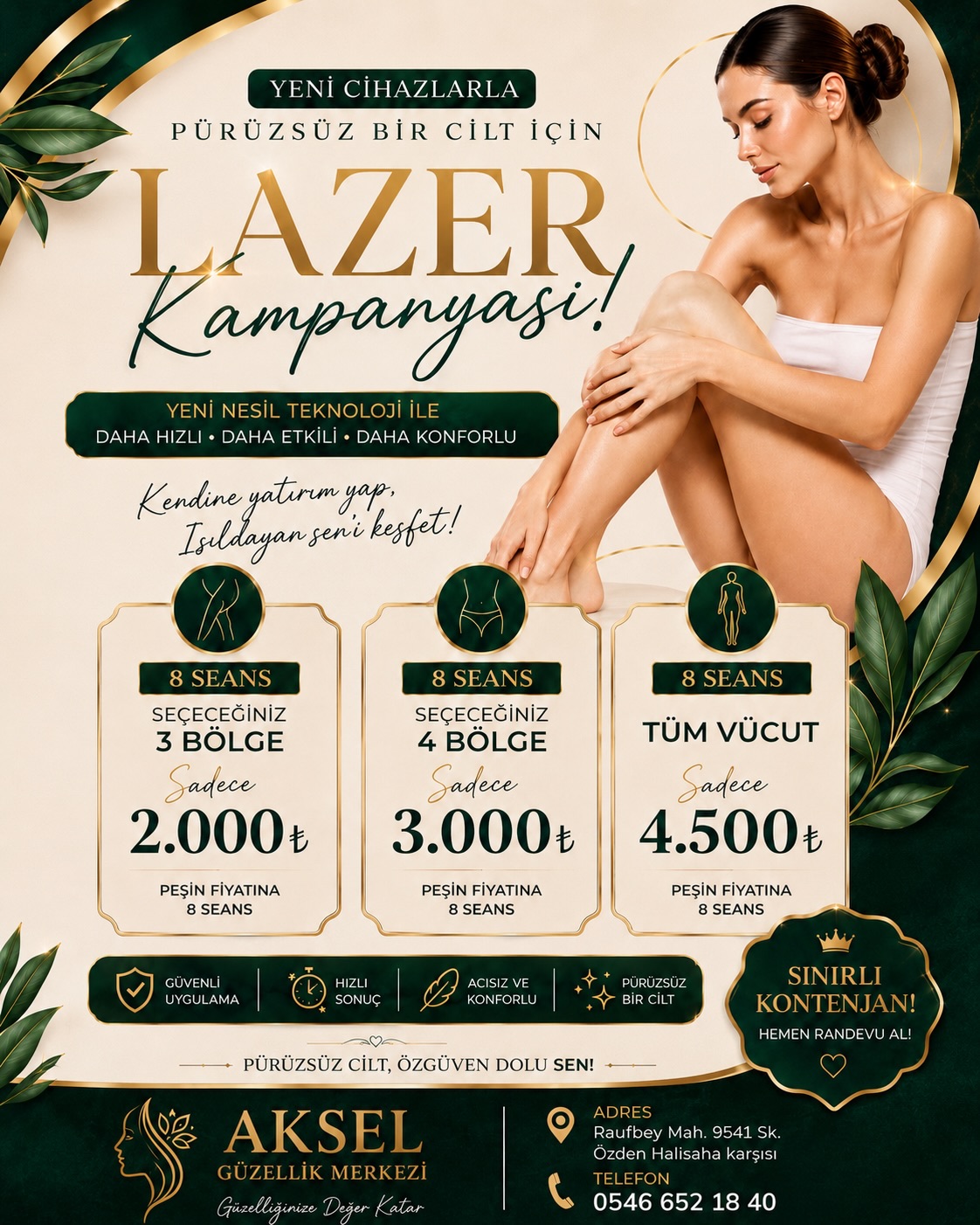 AKSEL Güzellik Merkezi Facebook ad: Aksel Güzellik Merkezinde Yeni Cihazlarımıza Özel Güzellik…