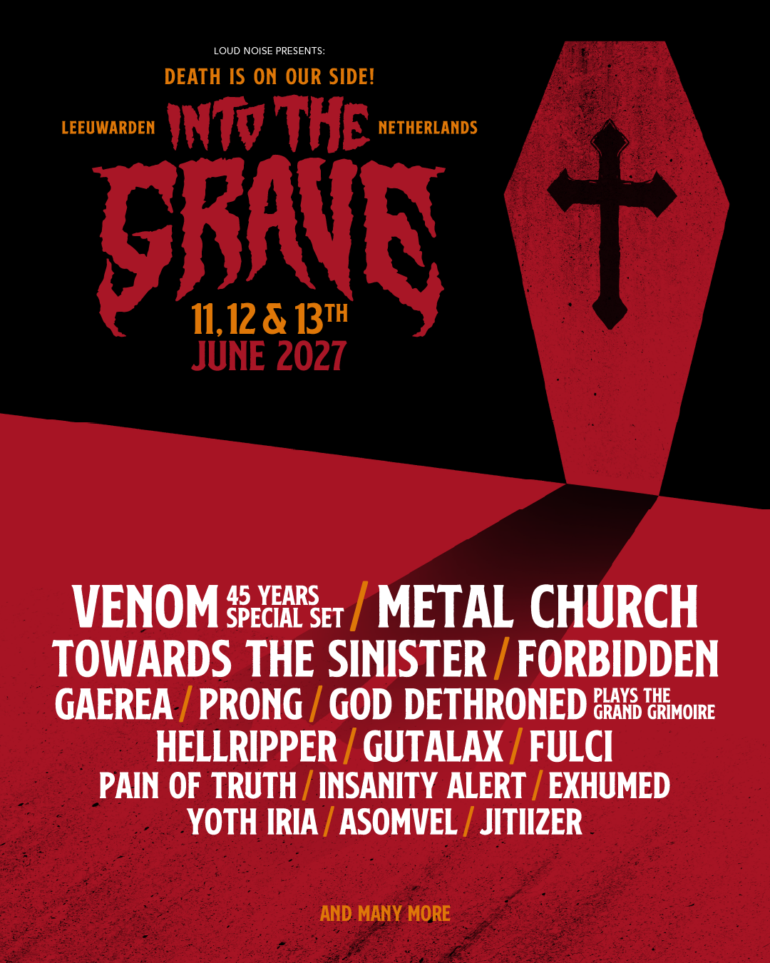 Metalfestival Into The Grave Facebook ad: Last Early Birds for 2027!