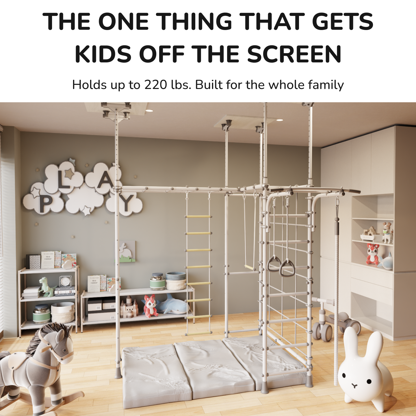 Brainrich Kids Facebook ad: #1 Durable Indoor Home Play Jungle Gym