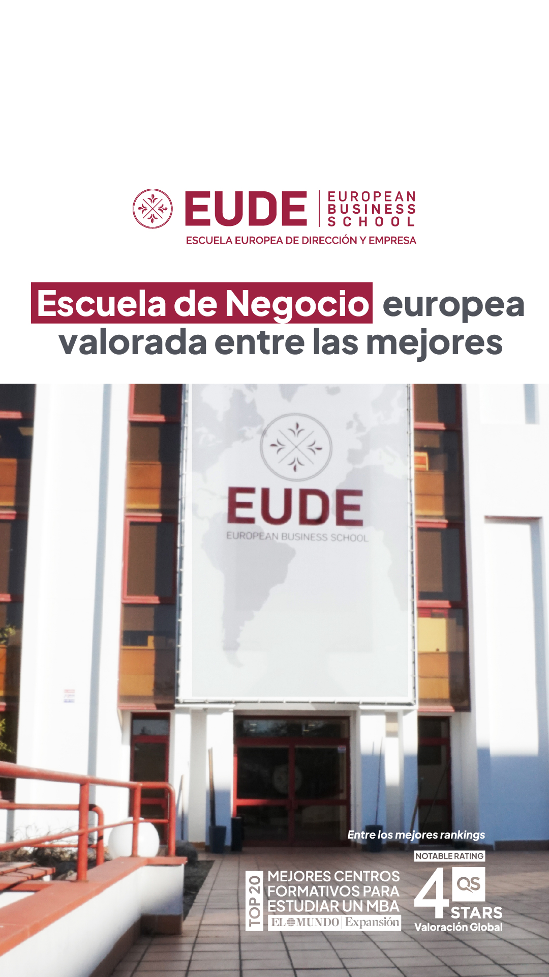 EUDE Business School Escuela Europea de Dirección y Empresa Facebook ad
