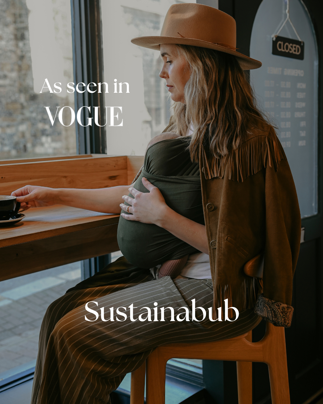 Sustainabub Facebook ad: Award-Winning Baby Wraps