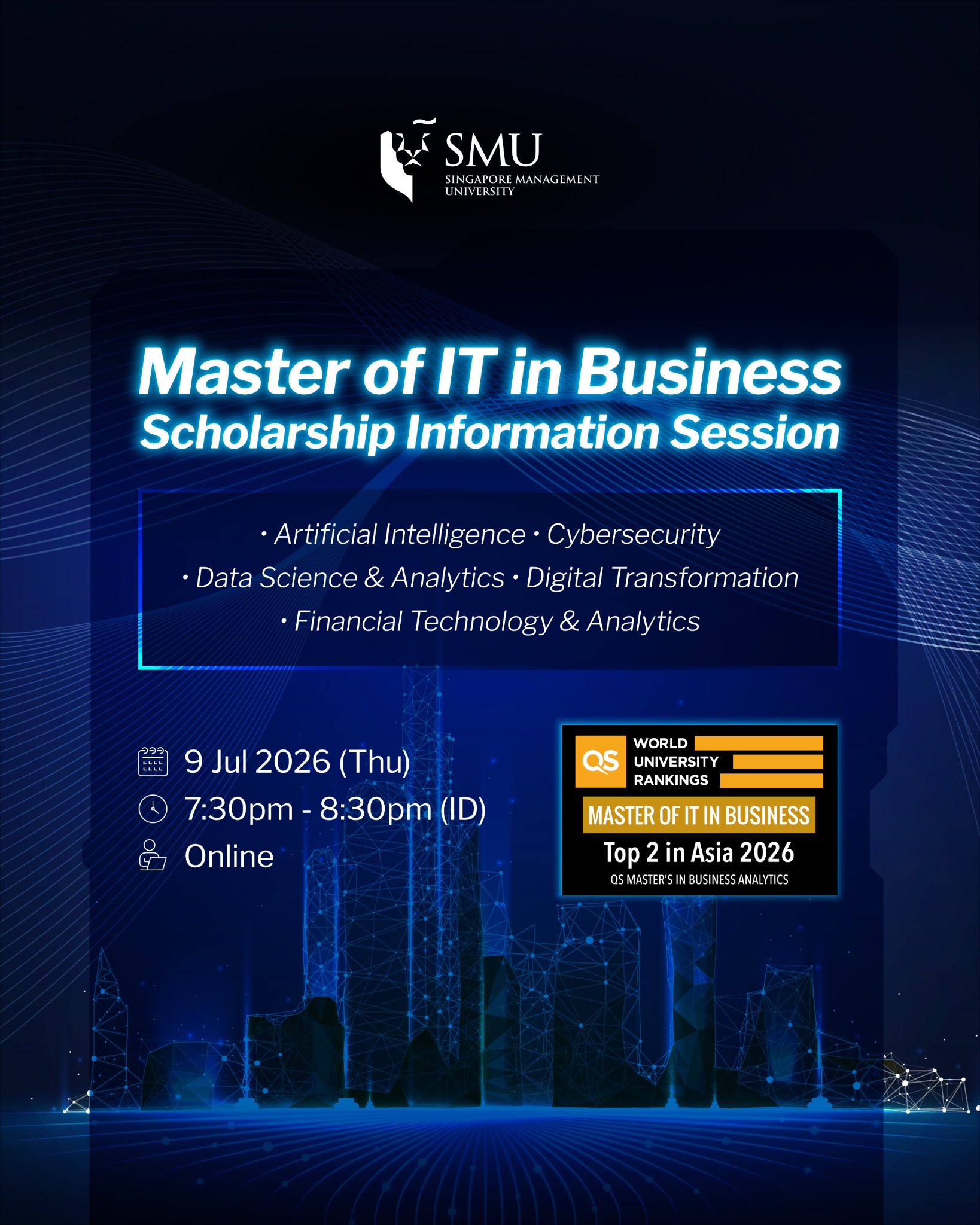 SMU Master of Information Technology in Business - MITB Facebook ad