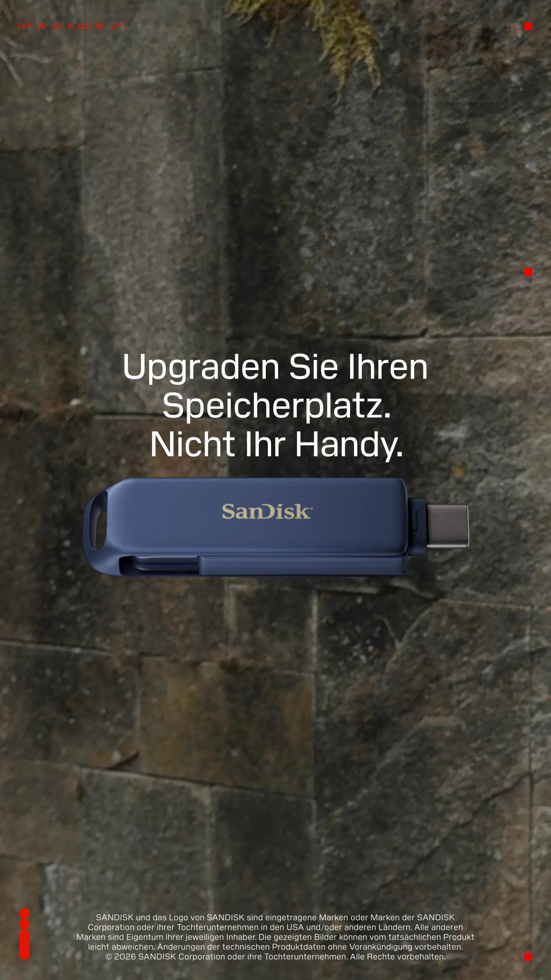 Sandisk Facebook ad: SANDISK Phone Drive.