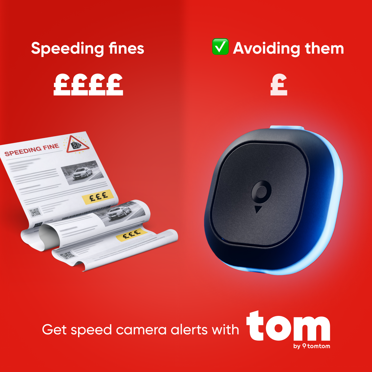 TomTomDrivers Facebook ad: Tom by TomTom Alerts You