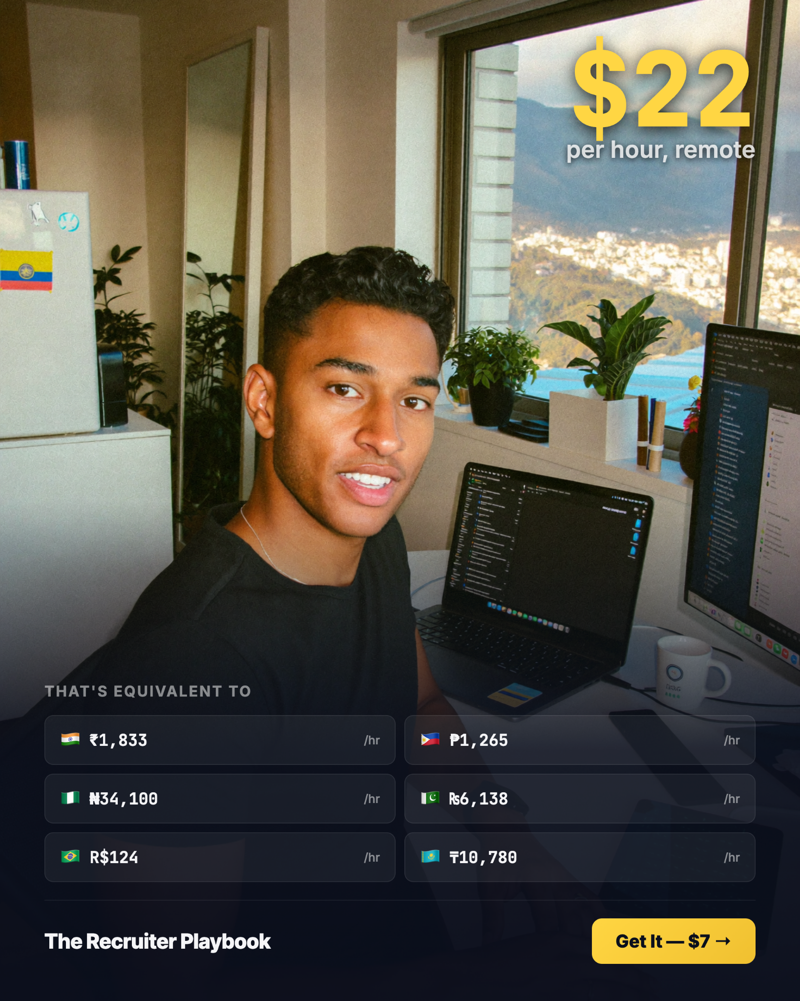 Nurik Adi Facebook ad: $22/hr Hits Different When You Live in a Developing Country