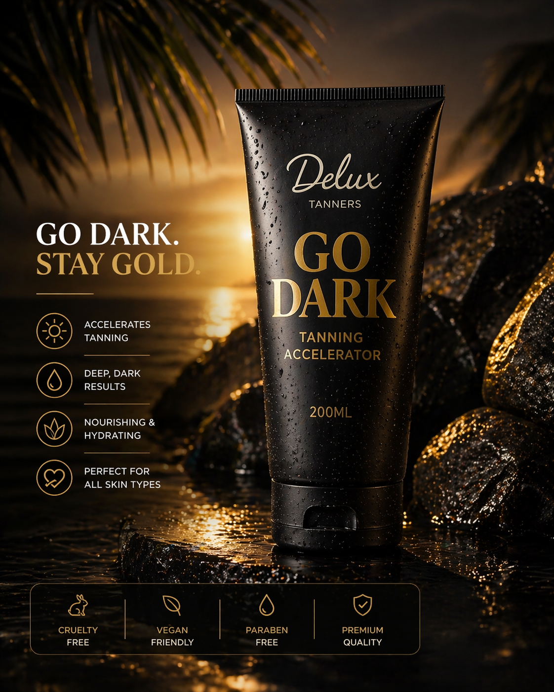 Delux Tanners Facebook ad
