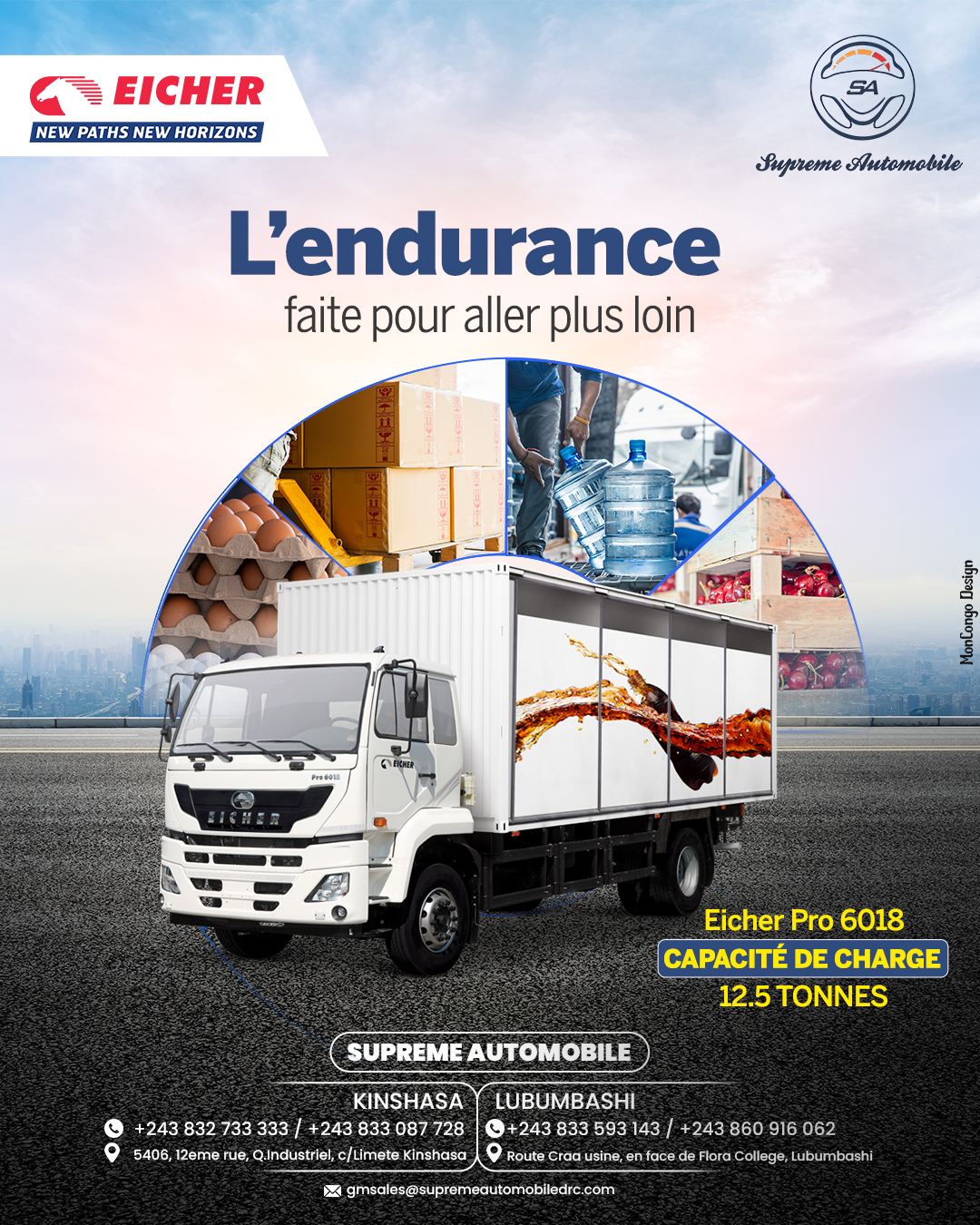MonCongo Facebook ad: La gamme Eicher Pro Series allie puissance, robustesse…