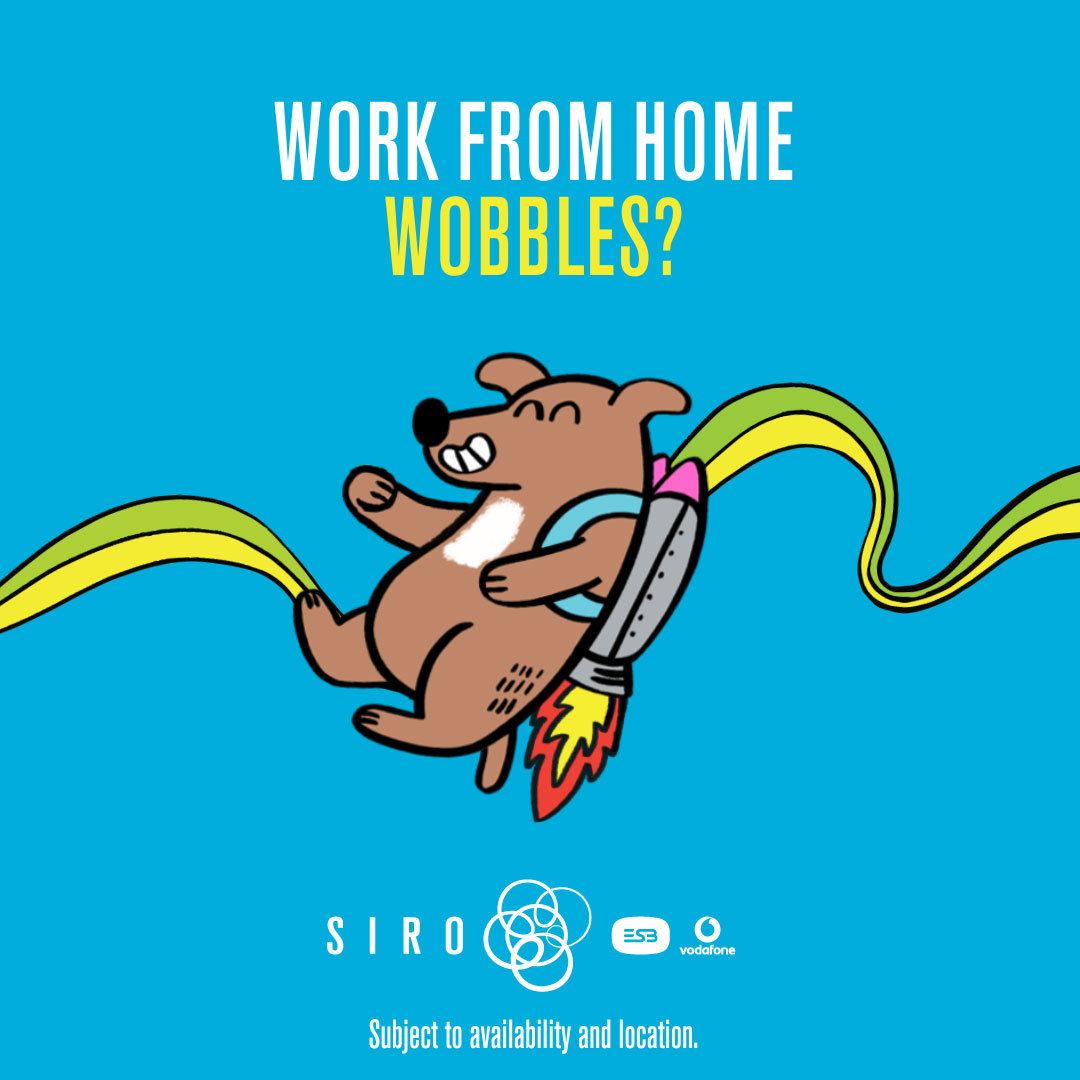 SIRO Ireland Facebook ad: SIRO's future-proof, full fibre means your home office…