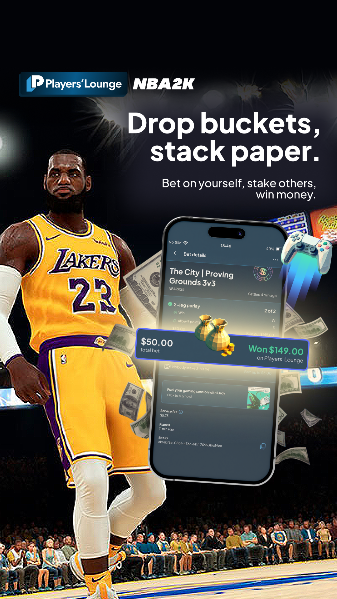 Players' Lounge Facebook ad from Sep 28, 2025