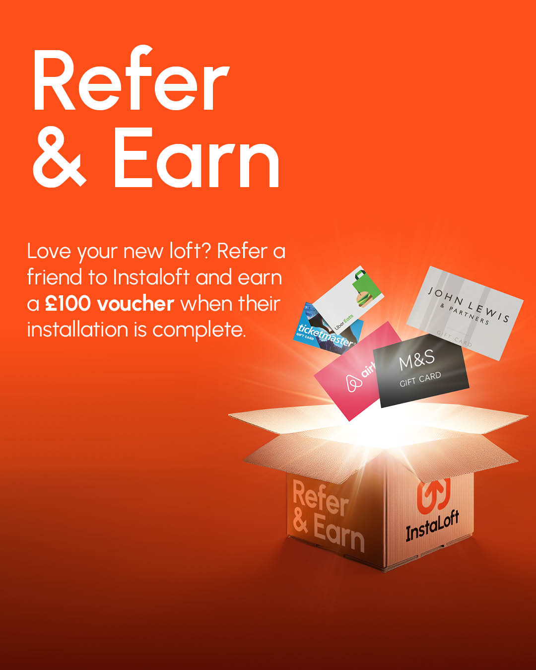 Instaloft Facebook ad: Love your new loft?