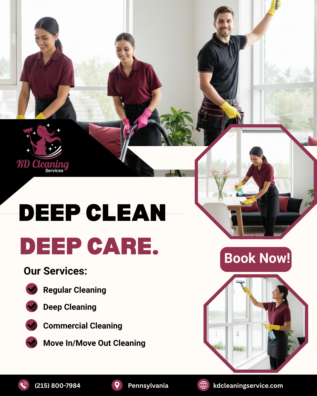 KD Cleaning Services Facebook ad