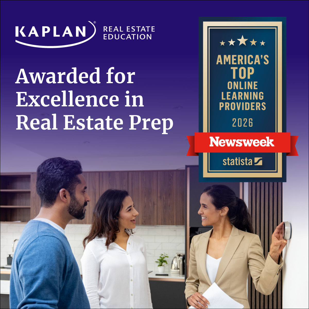 Kaplan Real Estate Education Facebook ad