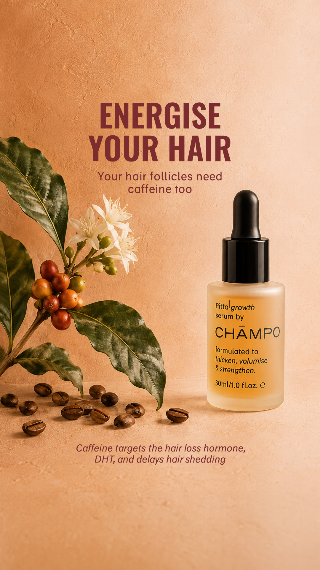 Chāmpo Haircare Facebook ad