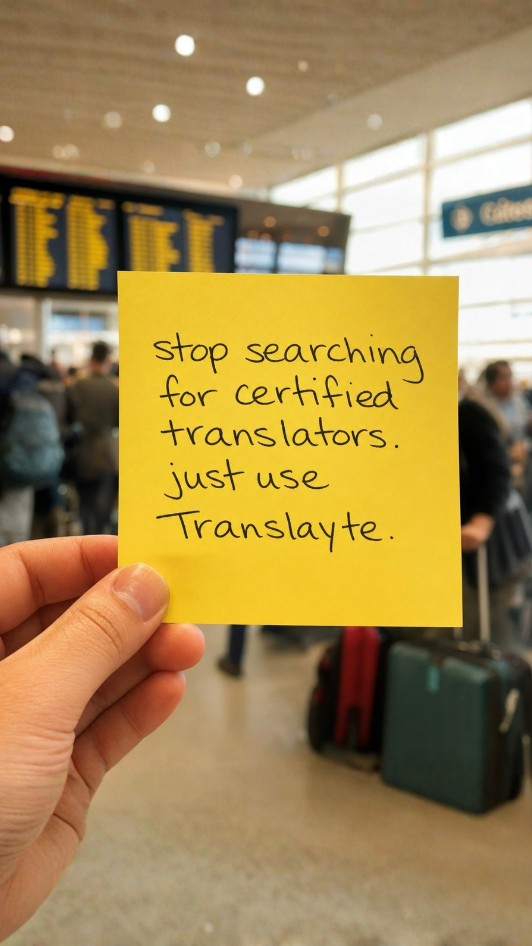 Translayte Facebook ad: Certified in 30+ Countries. Delivered from 12hrs.