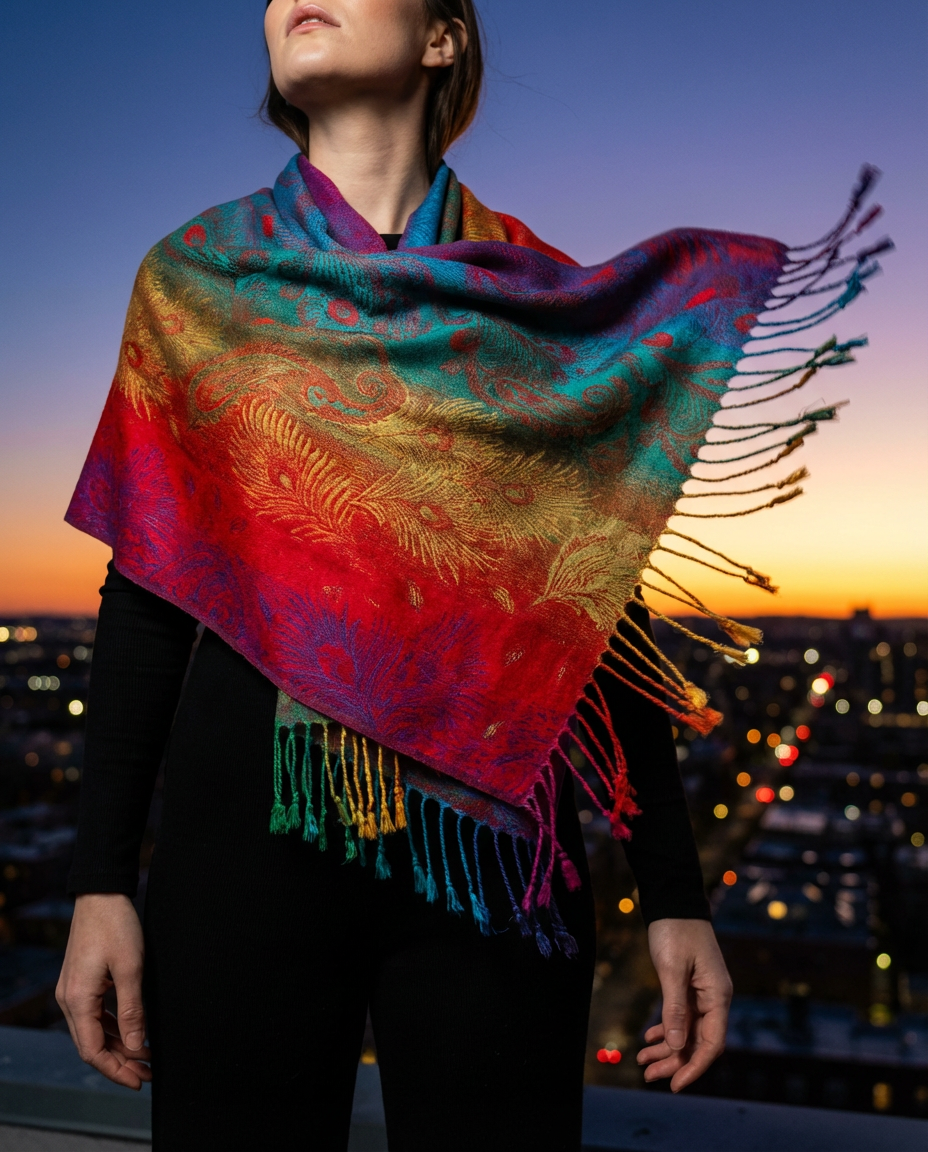 Harper-Heights Online Facebook ad: Boho Cashmere Wrap