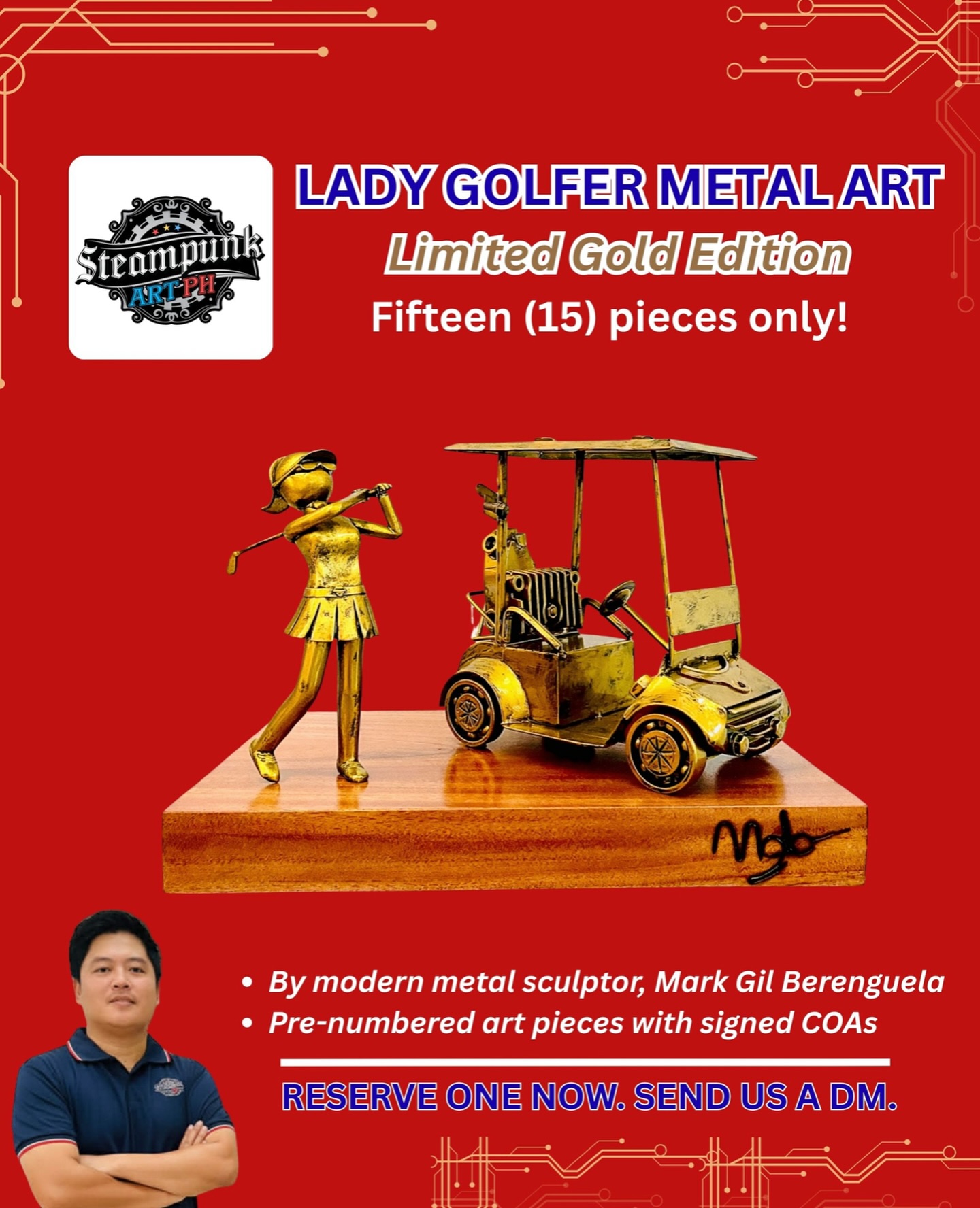 Steampunk Art PH Facebook ad: To avid lady golf players and enthusiasts.