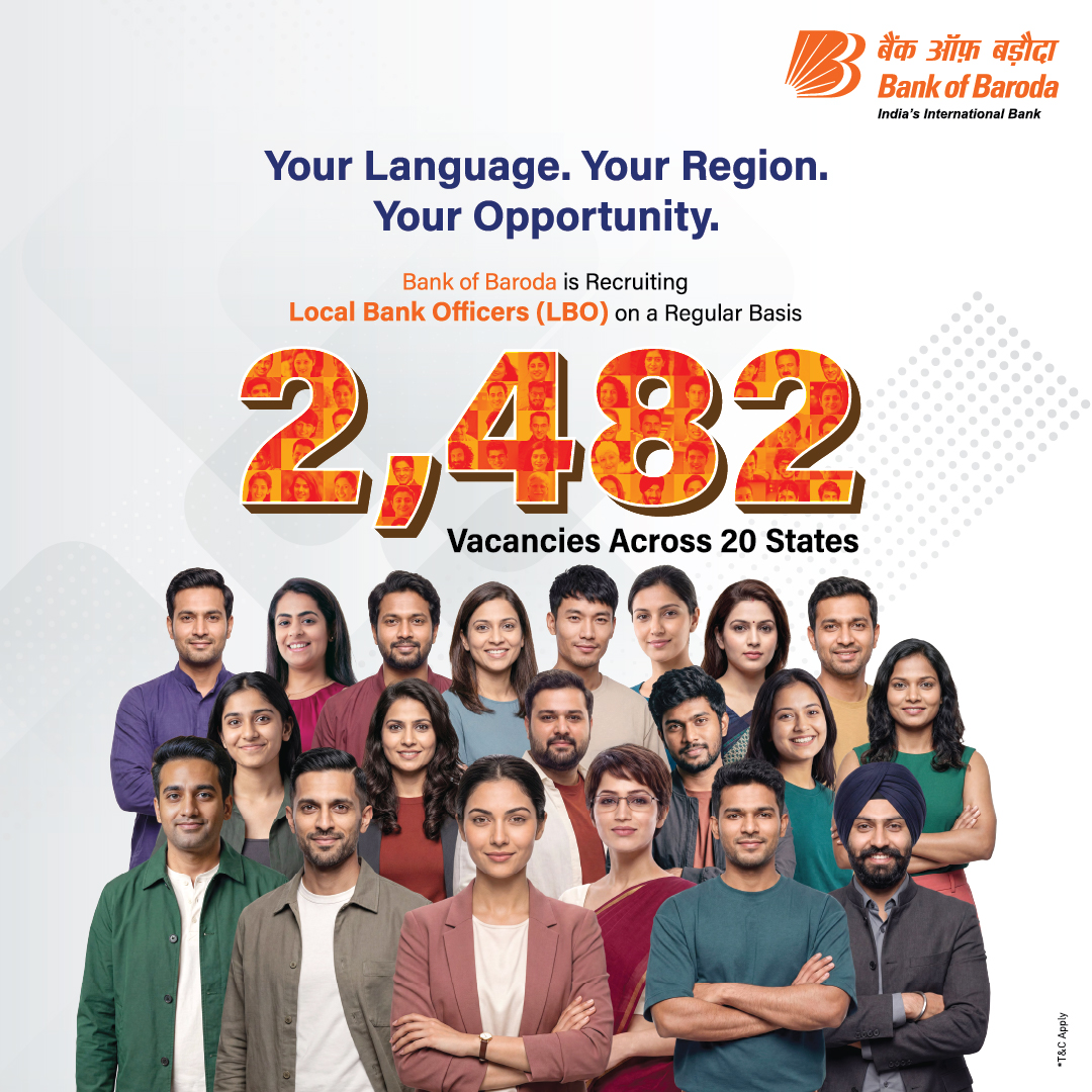 Bank of Baroda Facebook ad: Join Bank of Baroda as a Local Bank Officer