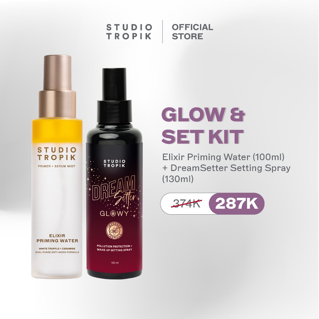 Studio Tropik Facebook ad: Dapatkan instant glow & kulit tampak lebih sehat…