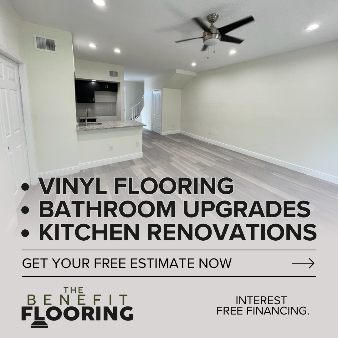 The Benefit Flooring Facebook ad: Get an amazing new floor!